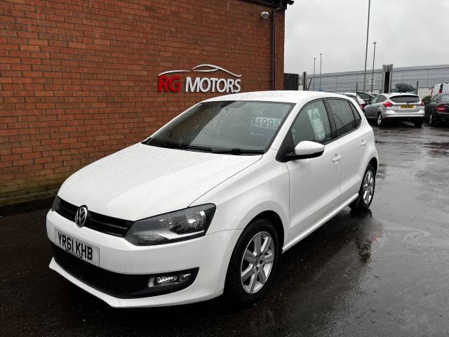 Volkswagen Polo 1.2 60 Match White 5dr Hatch, Ideal 1st Car Hatchback Petrol White