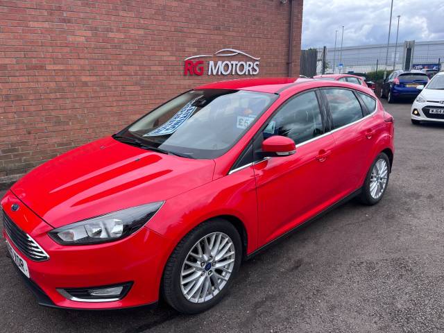 Ford Focus 1.6 TDCi 115 Titanium Red 5dr Hatch Low Miles Hatchback Diesel Red