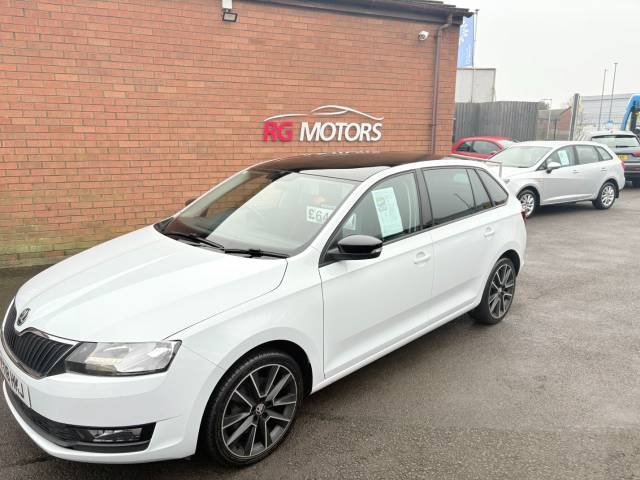 Skoda Rapid Spaceback 1.0 TSI 110 SE Sport White 5dr Hatch Hatchback Petrol White