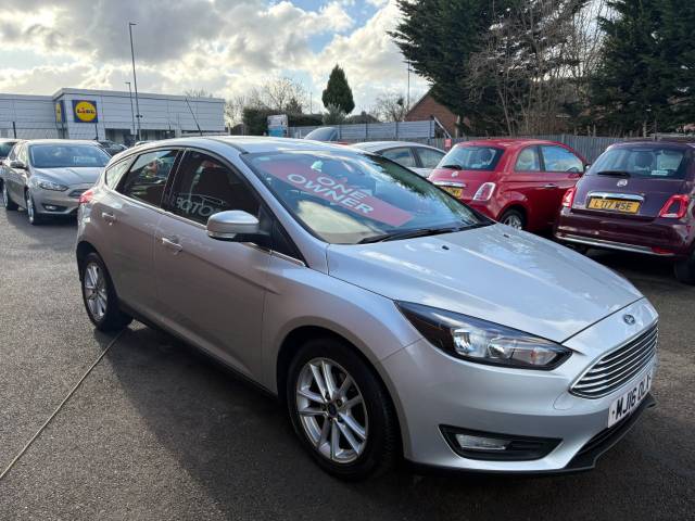 2016 Ford Focus 1.0 EcoBoost Zetec Silver 5dr Hatch, £20 TAX, 62 MPG,